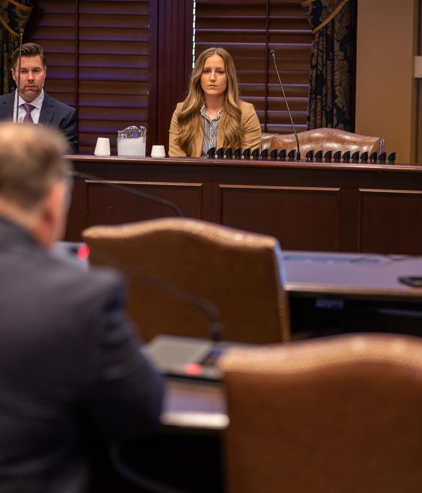 Senate Education Committee Vice Chair Ally Seifried and Chairman Adam Pugh listened to Claremore Superintendent Bryan Frazier Tuesday as he discussed issues facing Oklahoma teachers.