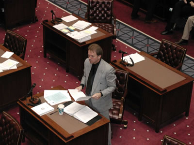 Senator Jonathan Nichols explains Senate Bill 716 on the Senate Floor.