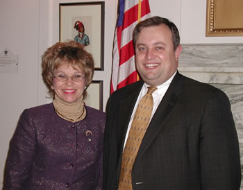 Senator Kathleen Wilcoxson and Senator Glenn Coffee