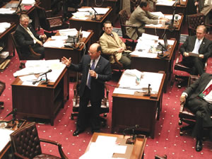 Sen Shurden urging fellow members to let the public vote on cockfighting penalties