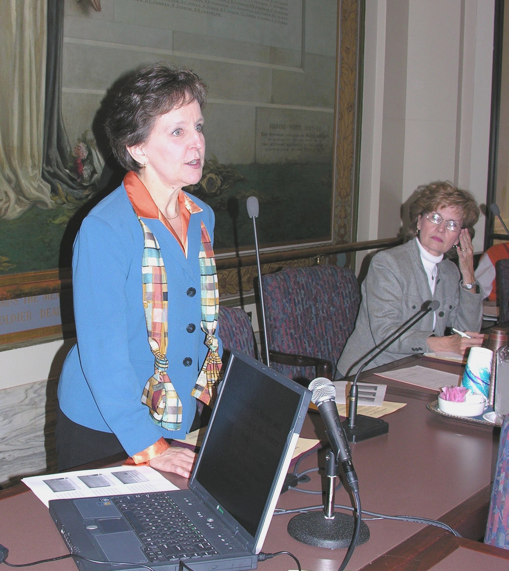 Ann Roberts, Executive Director of the Oklahoma Institute for Chlld Advocacy, testifies at a Senate hearing on the benefits of Farm-to-School.