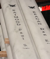 Marble Markers for USS Oklahoma Memorial