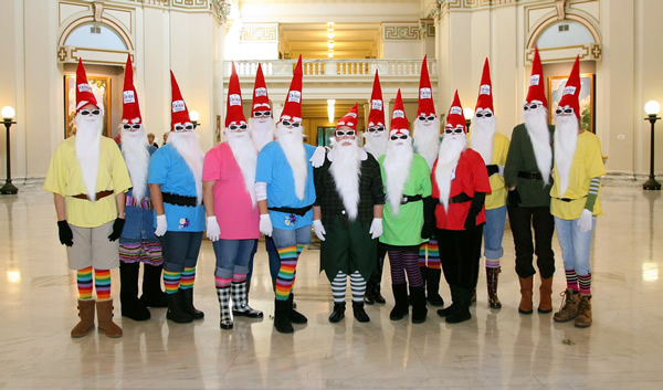 Senate staffers dressed up for the annual Senate Halloween Chili Cook-off where they celebrated a successful charity drive for the Oklahoma Regional Food Bank as well as other charities through the State Charitable Campaign. 