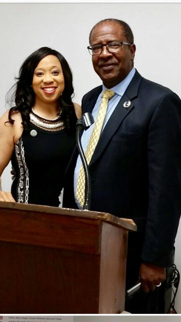 Sen. Anastasia Pittman and Dr. Donnie Nero Sr..